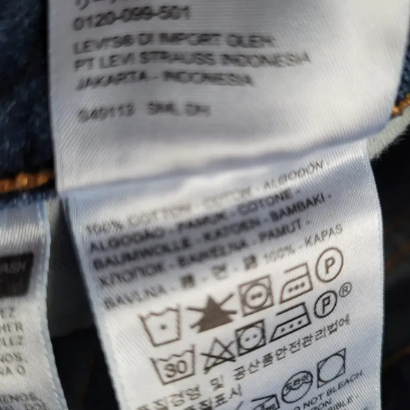 Levi's 569 Men's Jeans Shorts Size 42 Blue Denim 100% Cotton 5-Pockets Mid-Rise - Picture 6 of 10